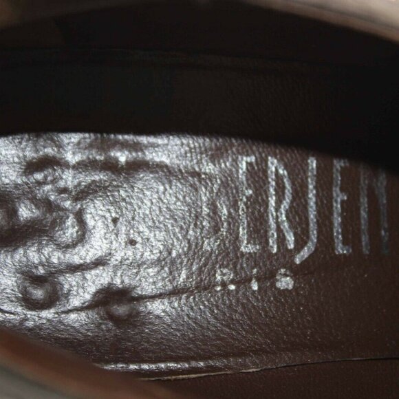 Luc Berjen Sz 39 Charcoal Black Elastic Bambou 1.5" Ankle Booties - Picture 8 of 11